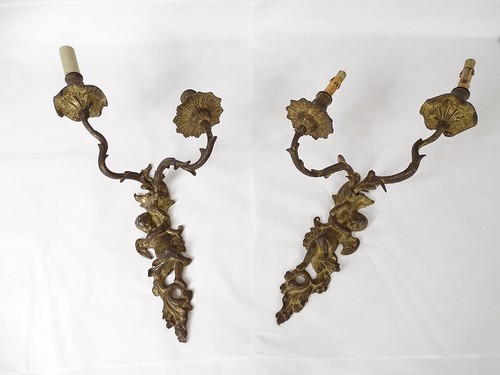 Paire appliques époque - d'appliques,