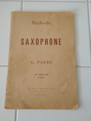 Musique methode saxophone