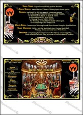 Williams Riverboat Gambler 1990 Cartes Flipper Pinball Custom Cards V2