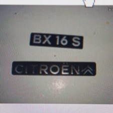 LOGO CITROEN BX 16 s