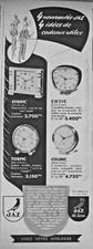 PUBLICITÉ PRESSE 1953 NOUVEAUTÉS RÉVEILS JAZ DE LUXE COTIC COLMIC TORPIC STIBRIC