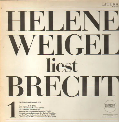 Helene weigel lit - lit, bulid