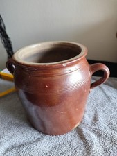 Jarre pot en grès émaillé céramique vintage