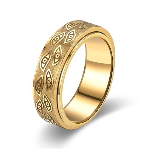 Bague anneau acier - , œil