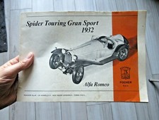livret de montage  original et ancien POCHER ALFA  ROMEO SPIDER TOURING 1932