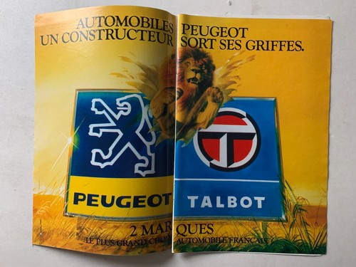 Publicite 1982 peugeot - publicite,