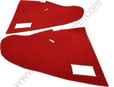 MOQUETTE ROUGE CONSOLE CENTRALE PEUGEOT 205 GTI CTI PHASE 1 1984-87 KIT DE 2