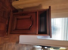 Meuble pour téléphone style ancien en bois