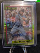 2025 Topps Chrome Update Kyle Schwarber Auto Gold Refractor /50 Phillies