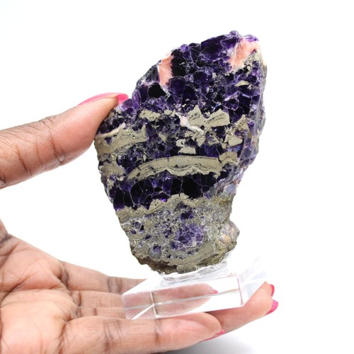 Tranche pierre fluorite - tranche, en