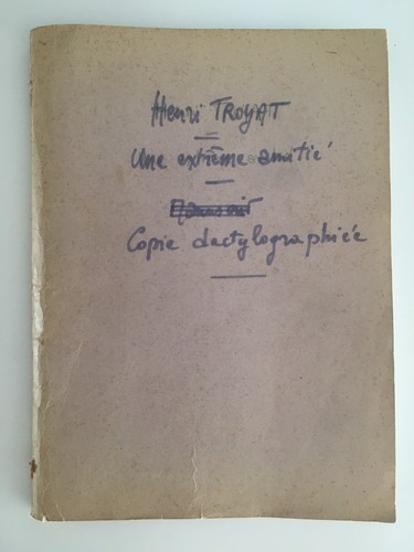 Tapuscrit henri troyat une - henri,