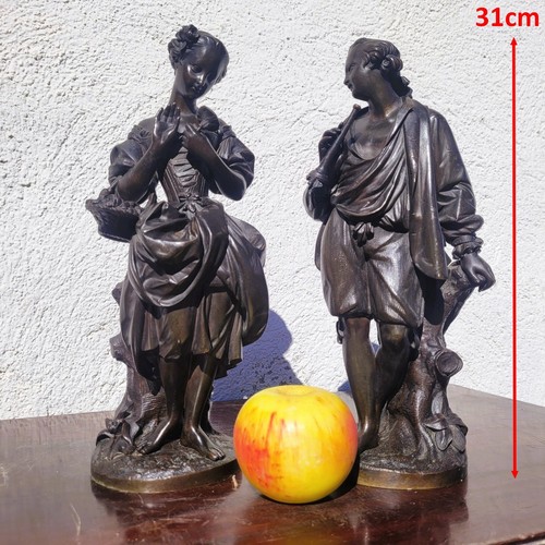 Couple galants bronze - galants, en