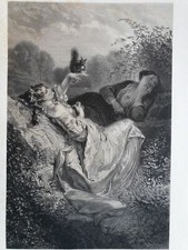 Lith Gravure Ancienne - H