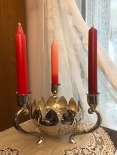 CHANDELIER METAL ARGENTE 3