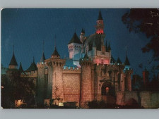 Fantasyland Entrée Couchage Beauté Château Disneyland Ca Carte Postale 1950s