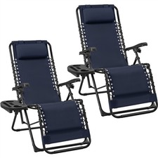 Lot de 2 Chaises Longues Zéro
