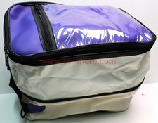 SACOCHE RESERVOIR HONDA BLANC/BLEU