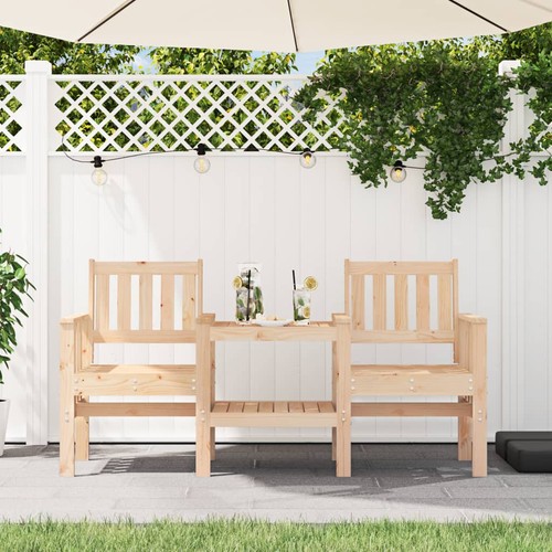 Banc jardin avec table - jardin,