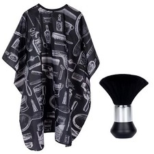 Cape Coiffeur Brosse de Cou de Coiffure Reglable Blouse de Coiffure avec Plum...