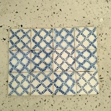 Anciens Carreaux Carrelages Faience De Desvres 11cm Tiles Azulejos Déco 