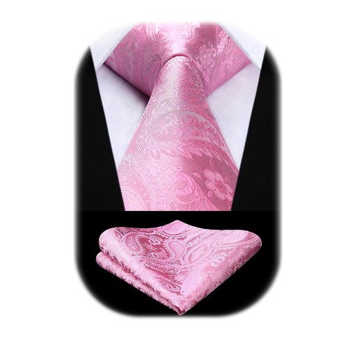 Cravate homme rose - cravate, paisley