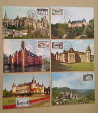 Lot Cartes 1er Jour 1972à1980 Série Architecture Châteaux Bazoches Rambouillet..