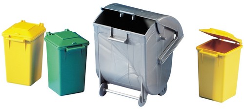 Bruder set 4 poubelles - set,