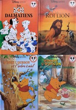 LOT DE 4 LIVRES POUR ENFANTS DISNEY - CLUB DU LIVRE MICKEY -101 DALMATIENS ...