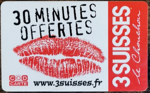Carte recharge 3 - 3, suisses