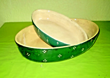 2 PLATS au FOUR en terre cuite_ALSACE Poterie de Soufflenheim