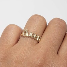 Bague 'Queen' En Or Jaune