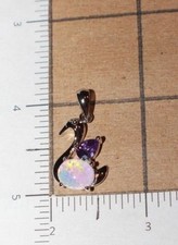 White fire opal necklace - fire,