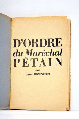Livre ancien thovenin ordre - livre,