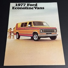 FORD 1977 ECONOLINE VANS / 12p brochure catalogue / USA