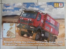 AFFICHE CAMION RENAULT TRUCK DAKAR 2007 58 x 41 cm