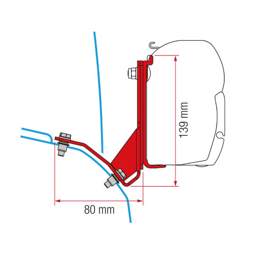Kit supports fiat ducato h2 - de,