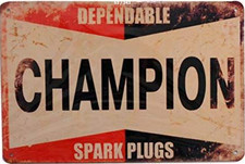 Plaque métal de style vintage