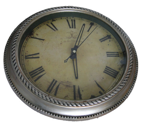 Pendule quartz ronde en - à,