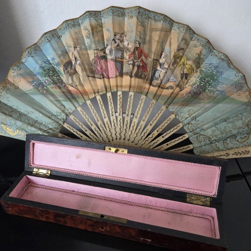 Ancien eventail louis philippe - eventail,