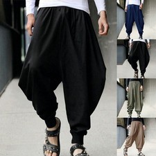 Pantalon homme streets décontracté pantalon hakama haute qualité vente chaude