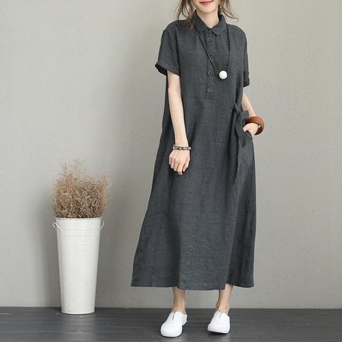 Femme robe manche courte - robe,