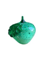 Presse Papier Pomme Verte Verre Murano ? Ancien Vintage 