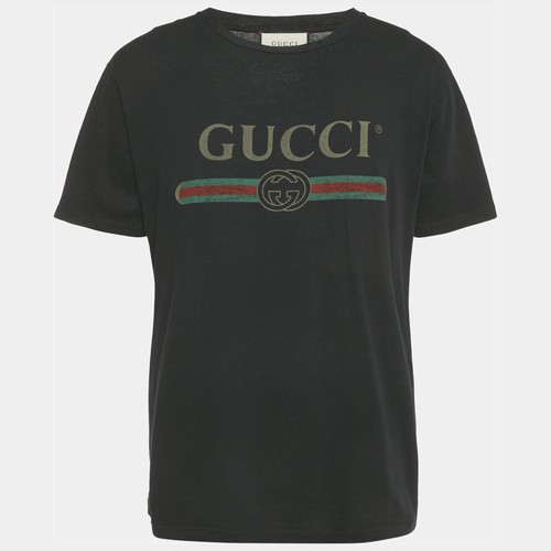 Shirt gucci noir imprimé - gucci,