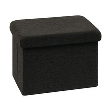Pouf Cube avec Espace de Rangement Cube Pliable avec Couvercle Coffre de Rang...