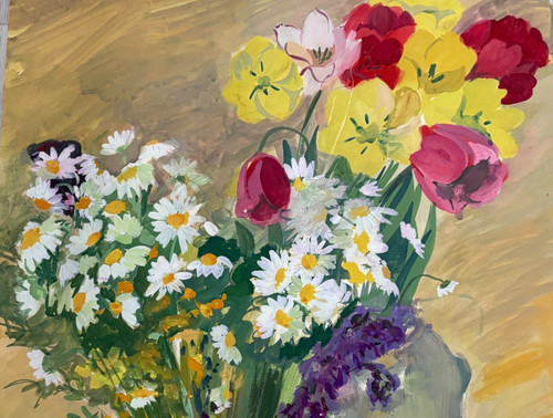 Nature morte peinture florale