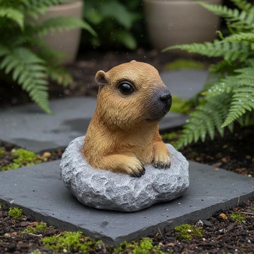 Statuette marmotte adorable - statuette,