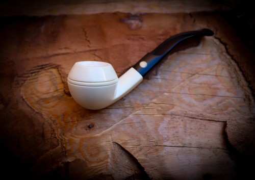 Squat bulldog meerschaum - squat, pipe