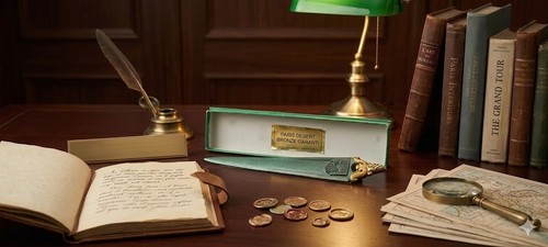 Rare coupe papier bronze doré - coupe-papier,