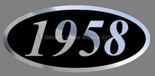 Car sticker decal 1958 - car,
