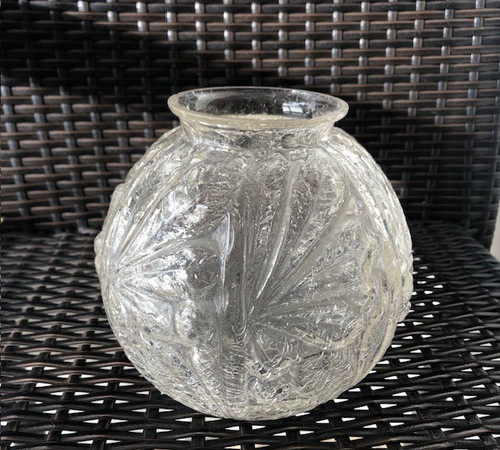 Vase verre craquelé - craquelé, deco